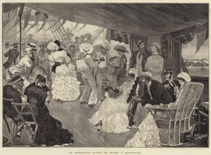 An Afternoon Dance on Board a Man-of-War by Richard Caton II (after) Woodville