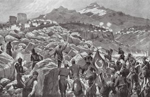 The Cretan Rebellion Against the Turks by Richard Caton II (after) Woodville