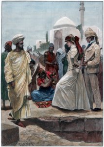 A Street Conjurer in Algiers, 1895