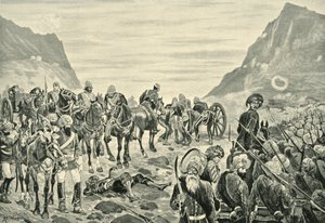 Attack in the Kuram Valley, 1901 by Richard Caton II Woodville