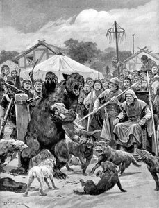 Bear-Baiting in Saxon Times