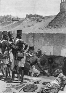 Finding the British prisoners under the casemates in the fortifications