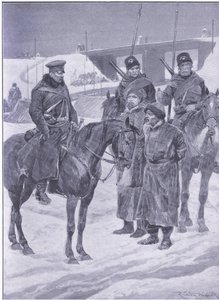 Arrest of Japanese Spies Disguised as Coolies by Richard Caton Woodville