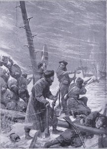 Attack on the Railway by Chunchuses by Richard Caton Woodville