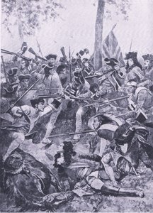 Battle of Ramilles, 23rd May 1706: The attack of the Irish Regiment by Richard Caton Woodville junior