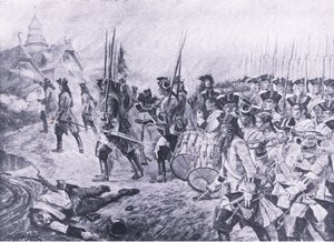 Blenheim, 13th August 1704: Storming of the village by Richard Caton Woodville junior
