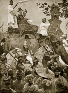 British troops entering Singapore, illustration from 