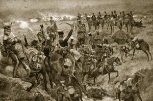 Charge of the Dragoons at Talavera, illustration from 