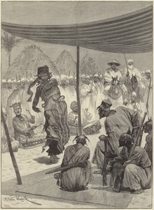 Dance before the King of the Sofas in West Africa