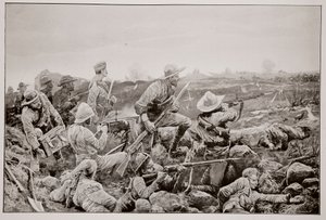 Sleepless Mafeking - Hot Work in the Trenches by Richard Caton Woodville junior