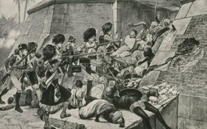 The British Troops Storm Seringapatan, the Capital of Sultan Tippu by Richard Caton Woodville junior