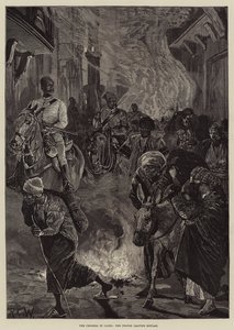 The Cholera in Cairo, the People leaving Boulak by Richard Caton Woodville junior