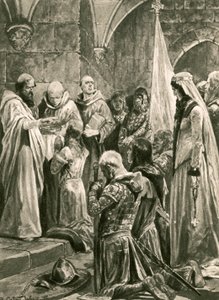 The anointing of Edward the Martyr at his coronation