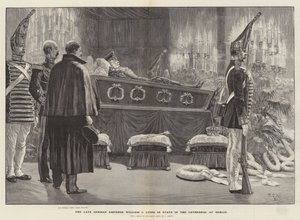 The Late German Emperor William I Lying in State in the Cathedral at Berlin
