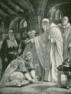 The Prostration of Harold, Son of Godwin by Richard Caton Woodville junior