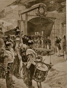 The Surrender of Mauritius Isle to the British in 1810, Illustration from 