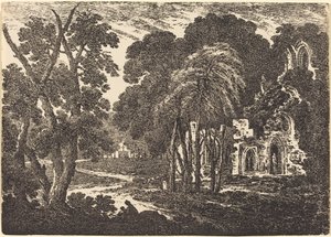 Ruined Abbey among Trees