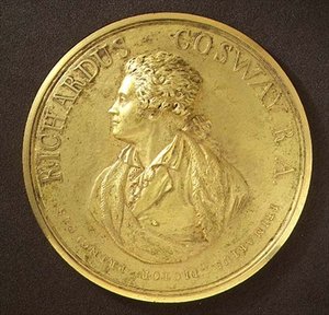 Portrait medal of the artist