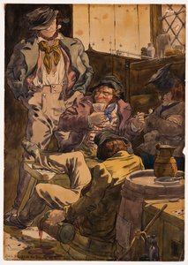 Sketch to Illustrate the Passions - Drunkenness