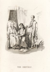 The Skeleton of Death and the Quack Doctor (engraving)