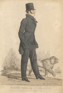 Henry Somerset, 7th Duke of Beaufort; A view taken in Hyde Park by Richard Dighton
