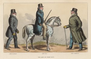 The Light of Other Days, featuring Lord Alvanley, Lord Hill and Lord Yarmouth by Richard Dighton