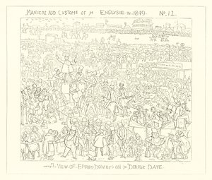 A View of Epsom Downs on Derby Day