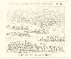 A prospect of the Thames Regatta (1849) by Richard Doyle