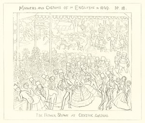 The Flower Show at Chiswick Gardens (1849) by Richard Doyle