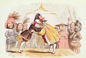 Henry VIII (1491-1547) and Francis I of France (1494-1547) at the Field of the Cloth of Gold by Richard Doyle