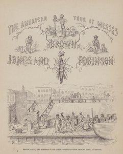 Page from The American Tour of Messrs Brown, Jones and Robinson by Richard Doyle