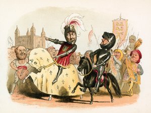 The Black Prince and the French King Entering London by Richard Doyle