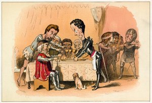 The Black Prince Waiting on His Prisoner King John by Richard Doyle