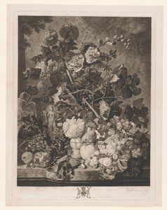 Still Life of Fruit and Flowers