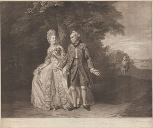 Thomas King and Sophia Baddely in "The Clandestine Marriage" by Richard Earlom