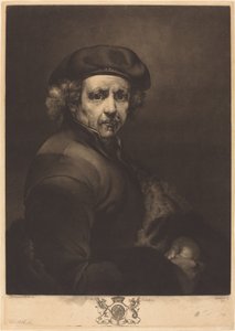 Rembrandt, Self-Portrait by Richard Earlom after Rembrandt van Rijn
