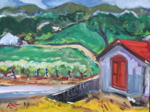 The Red Door, Sonoma by Richard Fox
