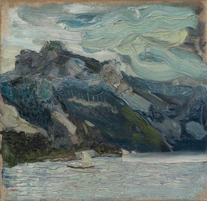 Lake Traun with Mountain Sleeping Greek, 1907
