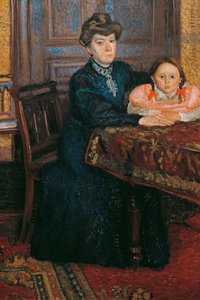 Woman with Child Mathilde Schönberg with Daughter Gertrud