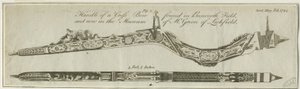 Lichfield - Handle of Cross Bow: engraving, nd [c 1784]