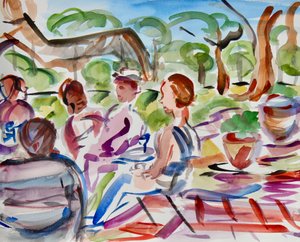 Conversation on the Patio