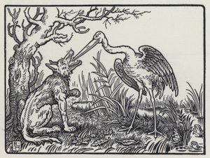 The Wolf And The Crane by Richard Heighway