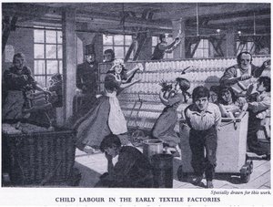 Child labour in the early textile factories