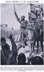 King Henry at Agincourt 1415 AD