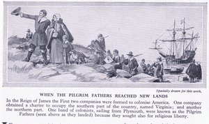 When the Pilgrim fathers reached new lands by Richard Henry Brock