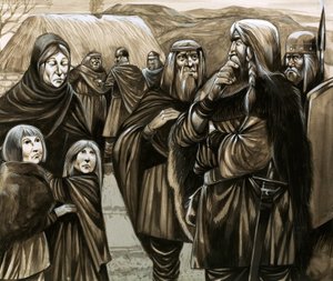 Children of poor Anglo-Saxon families sold into slavery by Richard Hook