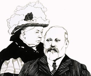 Queen Victoria and the Prince of Wales, Soon to Become King Edward VII by Richard Hook