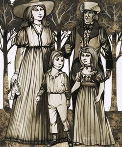 Towards the end of the 18th century children, like their parents, began to wear comfortable clothes by Richard Hook