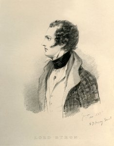 Lord Byron, 1823 by Richard James Lane