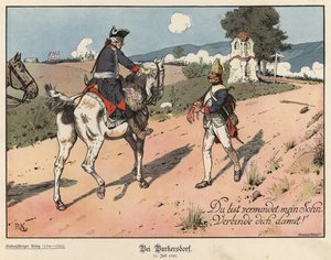 Frederick the Great of Prussia at Burkersdorf